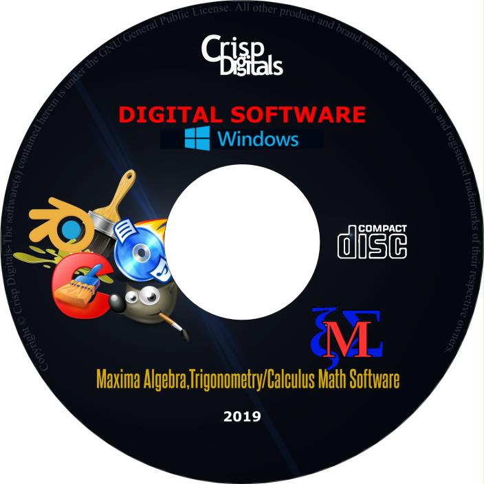 NEW Maxima Algebra,Trigonometry/Calculus Math Software Windows & Mac W/Manuals