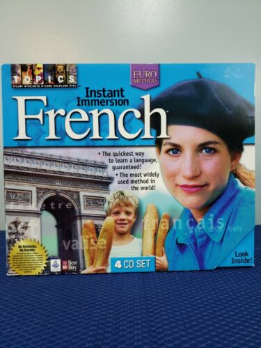 Topics Instant Immersion French v2.0 8 Disc Deluxe Edition Set New Sealed