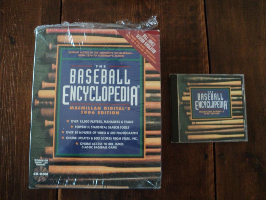 1996 BASEBALL ENCYCLOPEDIA - Macmillan Digital's 1996 Edition - CD-ROM