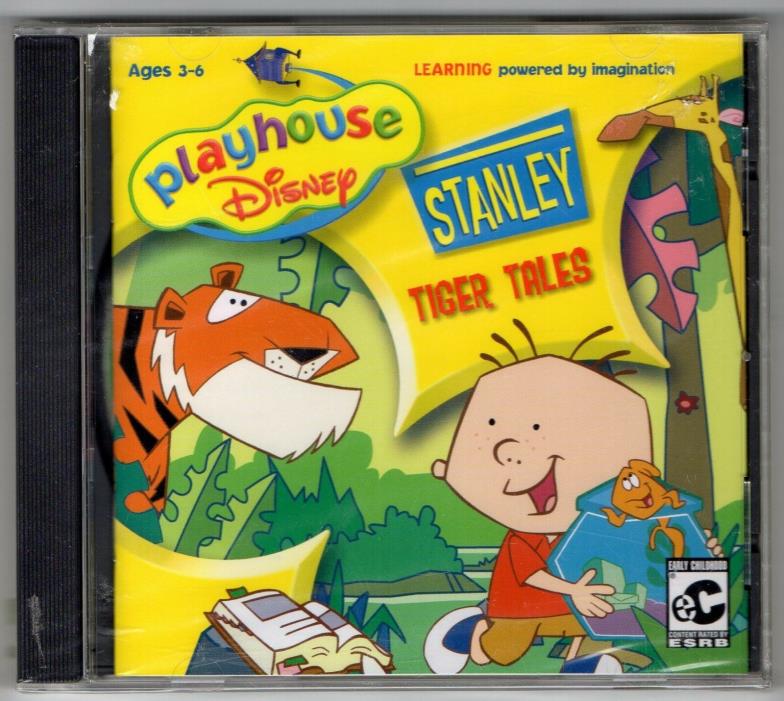New Playhouse Disney Stanley Tiger Tales CD Rom Learning Game PC MAC