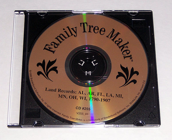 FAMILY TREE MAKER FTM CD 255  Land Records: 1790-1907