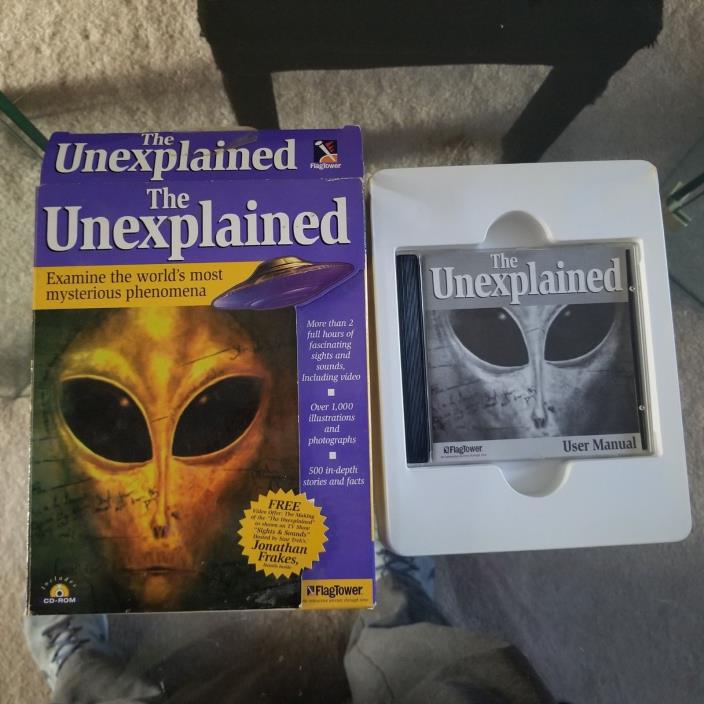 THE UNEXPLAINED PC 1996 Big Box RARE ALIENS GHOSTS