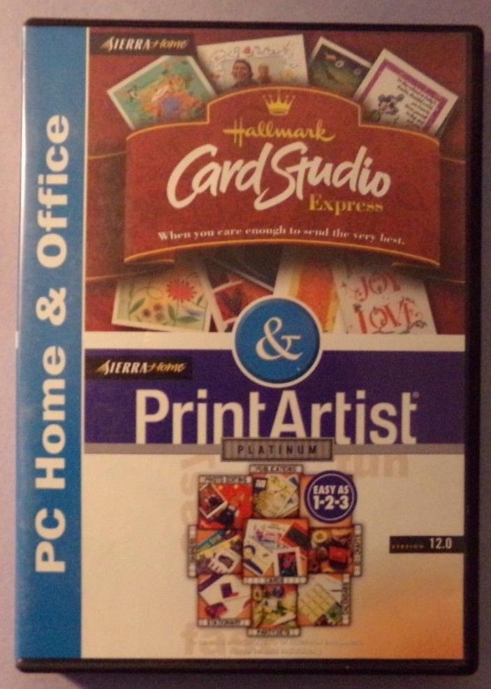 Hallmark Card Studio and Print Artist Combo Software Pack
