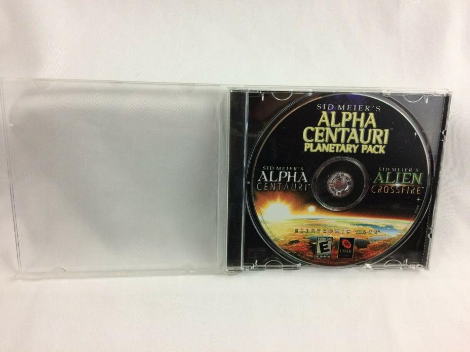 2000 Windows Sid Meyer's Alpha Centauri Planetary Pack PC Game In Case - USED -
