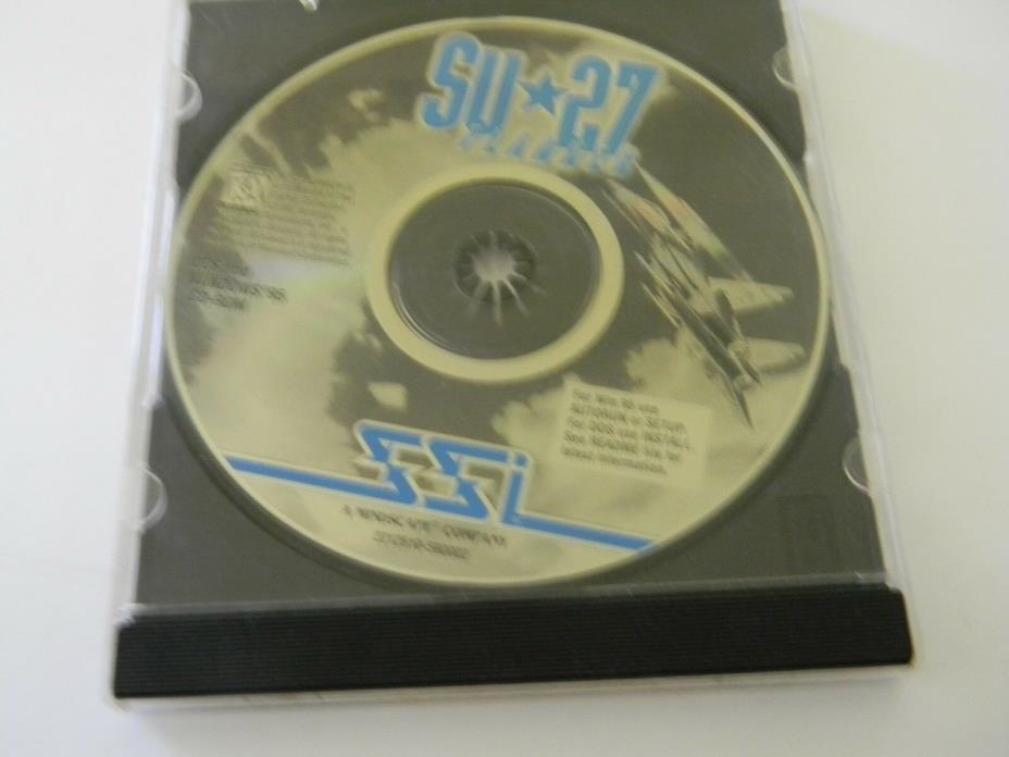 SU 27 Flanker PC Game  1997 Disc only Pre owned