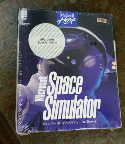 Vintage New Microsoft MS DOS Space Simulator Operating System Windows Sealed