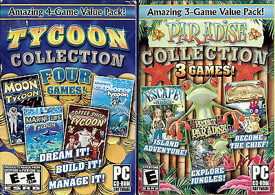 Lot Tycoon Collection & Paradise Collection - 7 Top Selling Simulation Games (PC