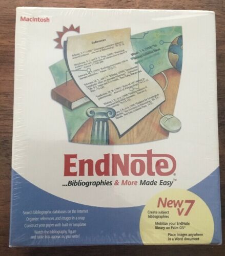 NEW 2003 Endnote Bibliographies & More Made Easy New V7 Macintosh Software