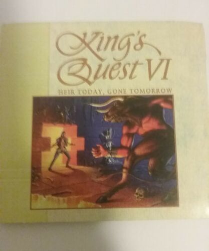 King's Quest VI Heir Today, Gone Tomorrow Game for PC Vintage with Guidebook