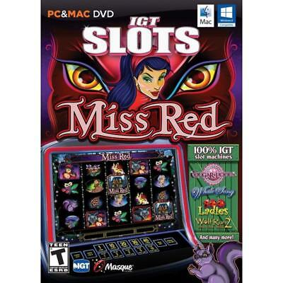 NEW COMPUTER PC IGT PC & MAC SLOTS MISS RED GAME CD ROM WOLF RUN 2
