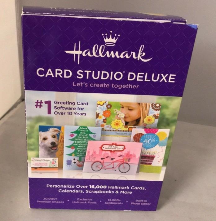 Hallmark Card Studio Deluxe 2016 Personalize Hallmark Cards ( DVD), Software