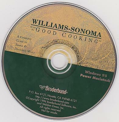 WILLIAMS-SONOMA - GUIDE TO GOOD COOKING - CD FOR WINDOWS 95 & POWER MACINTOSH