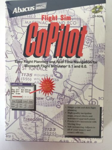 Flight Sim CoPilot abacus for Windows 95 Brand New Sealed CD-ROM