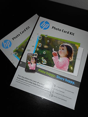 HP Photo Card Kit  SF791A Turn Photos into Keepsakes 2-boxes.