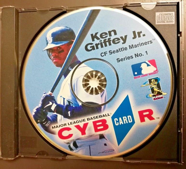 Ken Griffey Jr CD Cards Cybr Series Number 1 PC Software Personalize Own Cards