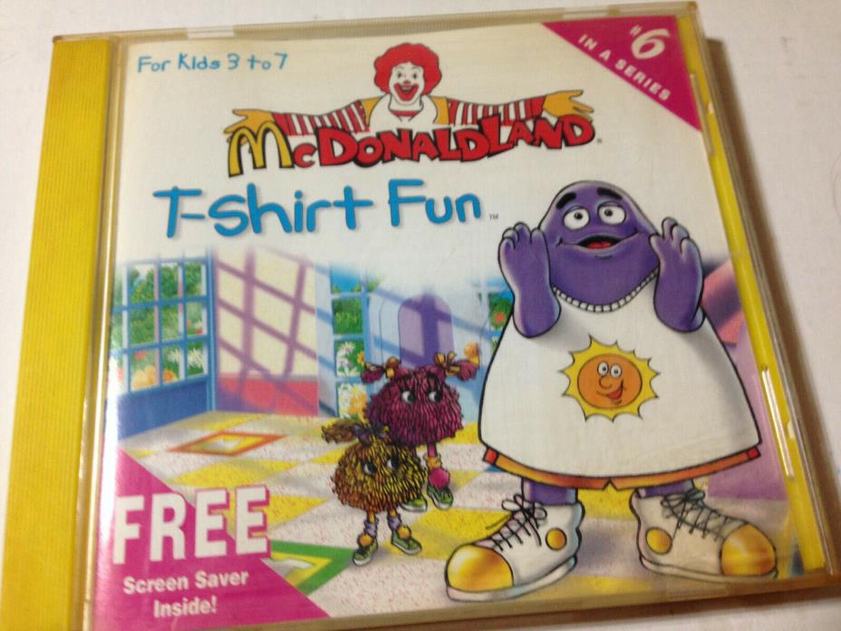 McDonaldLand T-Shirt Fun - PC CD Computer Software Expert McDonald's