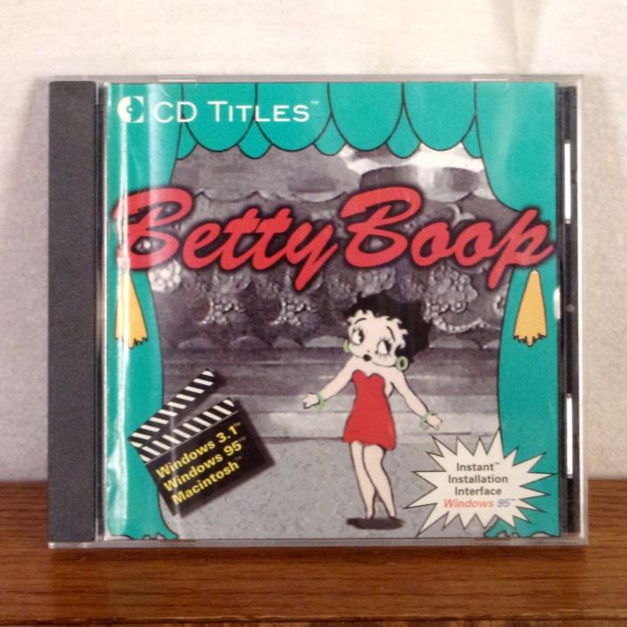 RARE Betty Boop PC CD-Rom 1996 Mac Windows 46 Minutes of Footage M-