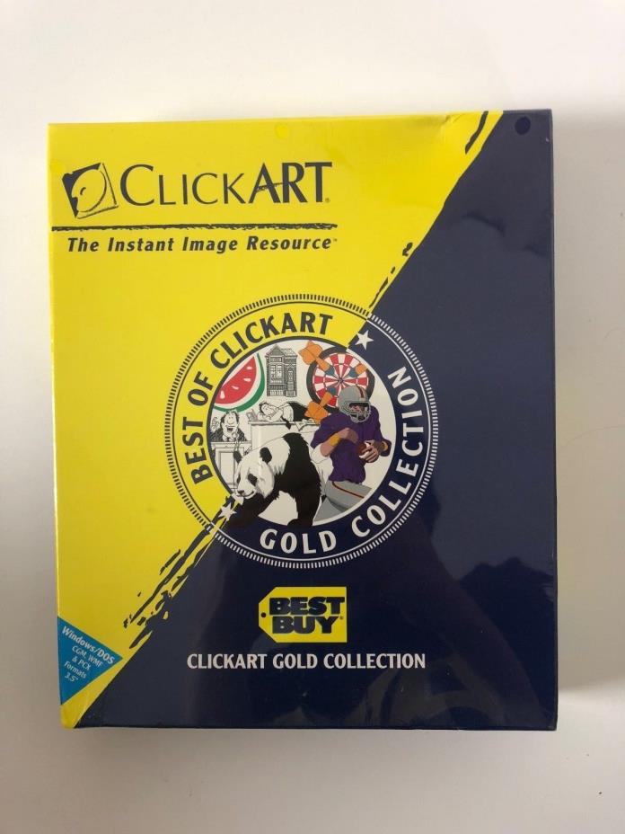 BroderBund ClickArt Gold Collection New and Sealed