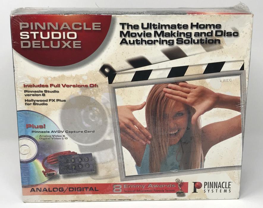 Pinnacle Studio Deluxe Analog/Digital Home Movie Making Disc Authoring - Sealed