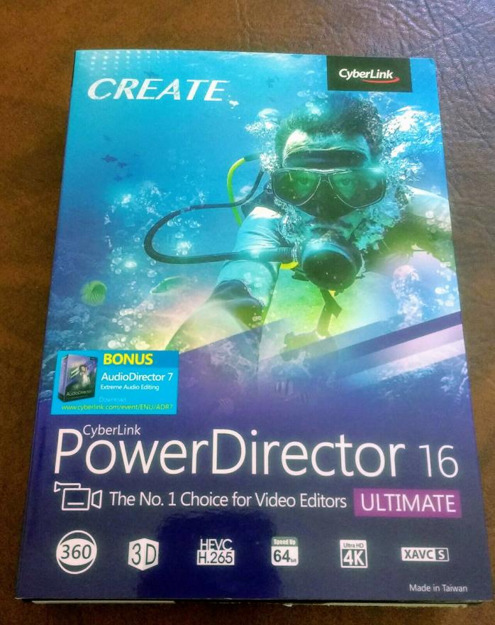 CyberLink PowerDirector 16 Ultimate w/ Bonus AudioDirector 7