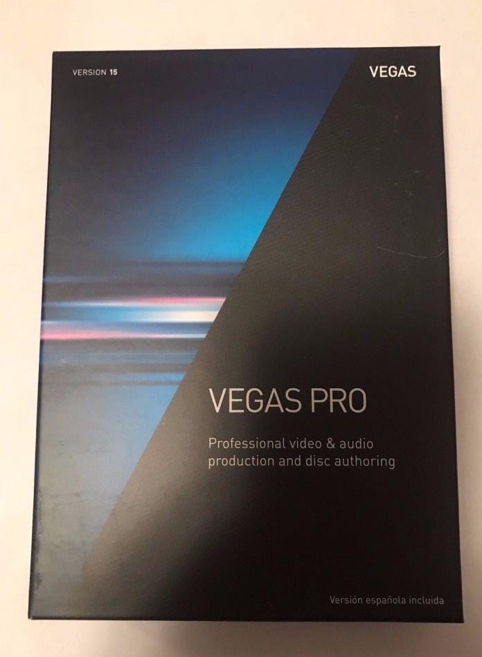 MAGIX VEGAS PRO 15 Video Editing Software NEW IN RETAIL BOX! DOWNLOAD AVAILABLE