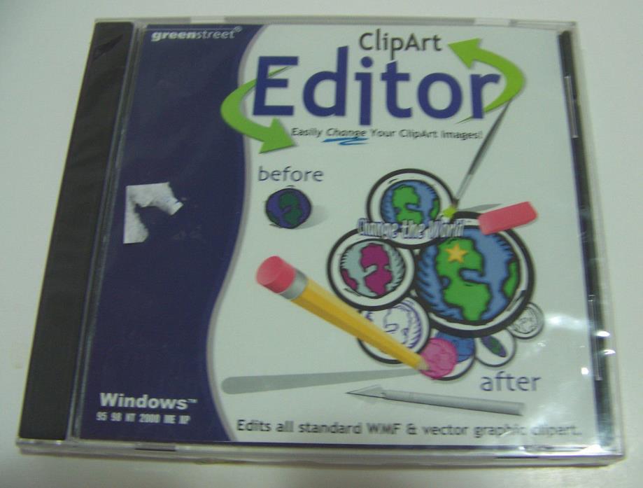 NEW!! Greenstreet Clipart Editor & Used CD Label Software. FREE SHIPPING US-48!!