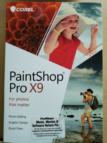 Corel Paintshop Pro X9 - Photo & Design Software for Windows