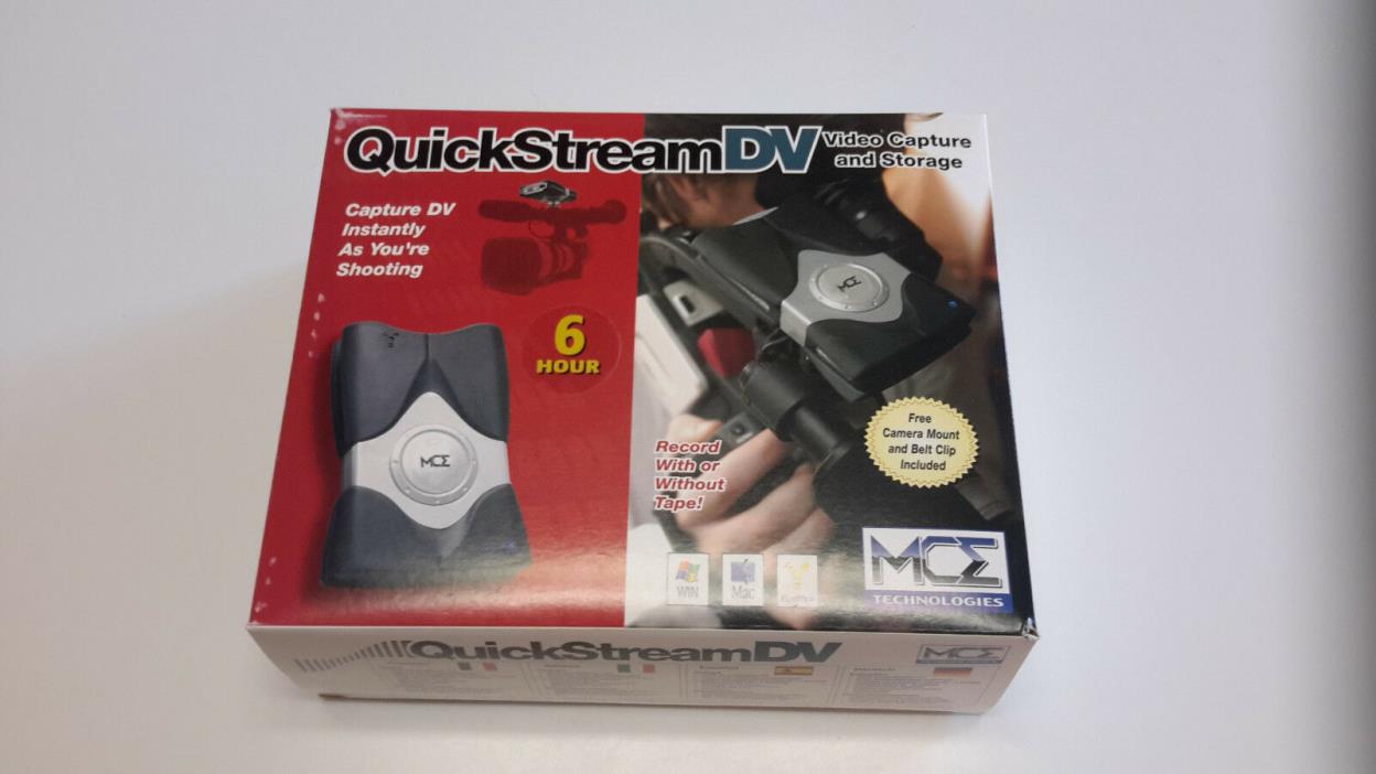 QuickStream Digital Video Capture & Storage direct to hard drive SIX HOURS!!
