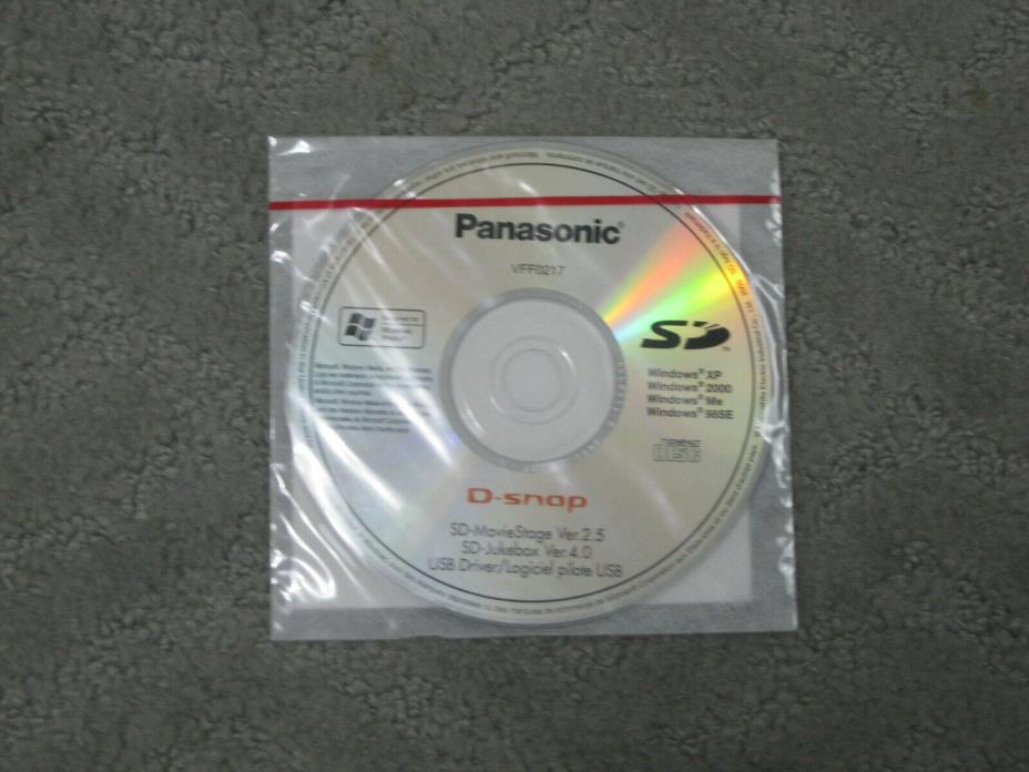 Panasonic VFF0217 Install Disc D-Snap SD-Moviestage, Jukebox, USB Driver 2003