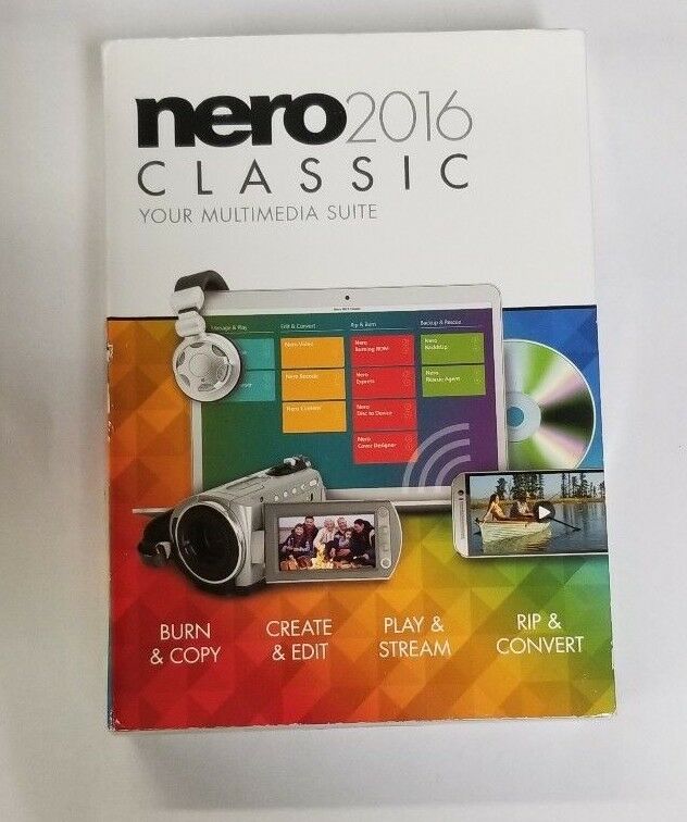 Nero 2016 Classic Suite PC New in Box Sealed