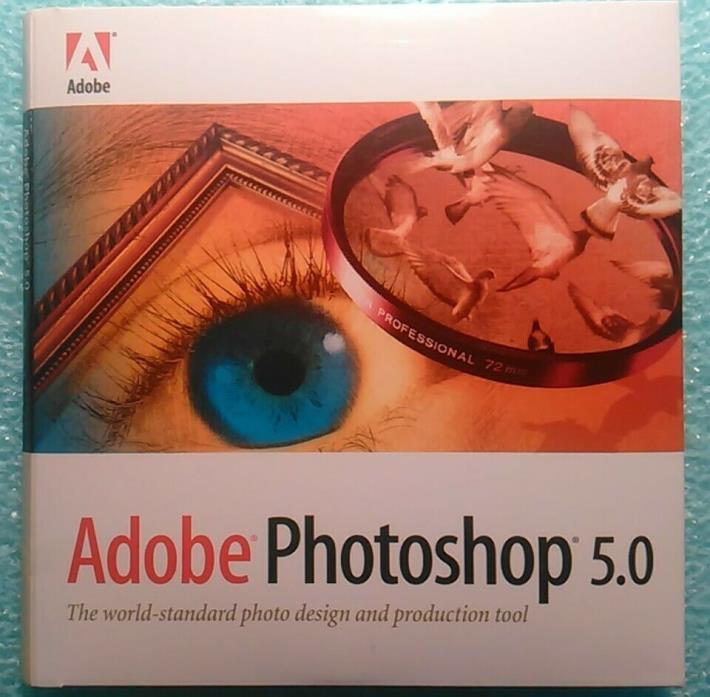 Adobe PhotoShop 5.0 for Windows Retail Full Version Original CD Serial Number