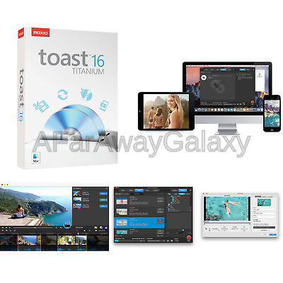 Toast 16 Titanium Media Capture, Conversion, and CD/DVD Burning Suite for Mac...