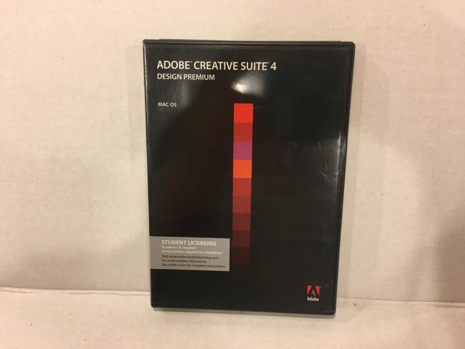 Adobe Creative Suite CS4 Design Premium Mac OS w/ Serial Number