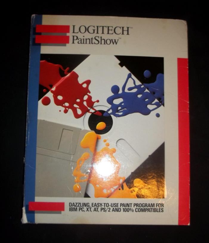 Logitech Paint Show graphics software 1.10, for DOS