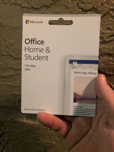 Microsoft Office Home and Student 2019 1 Device PC Windows 10 or Mac