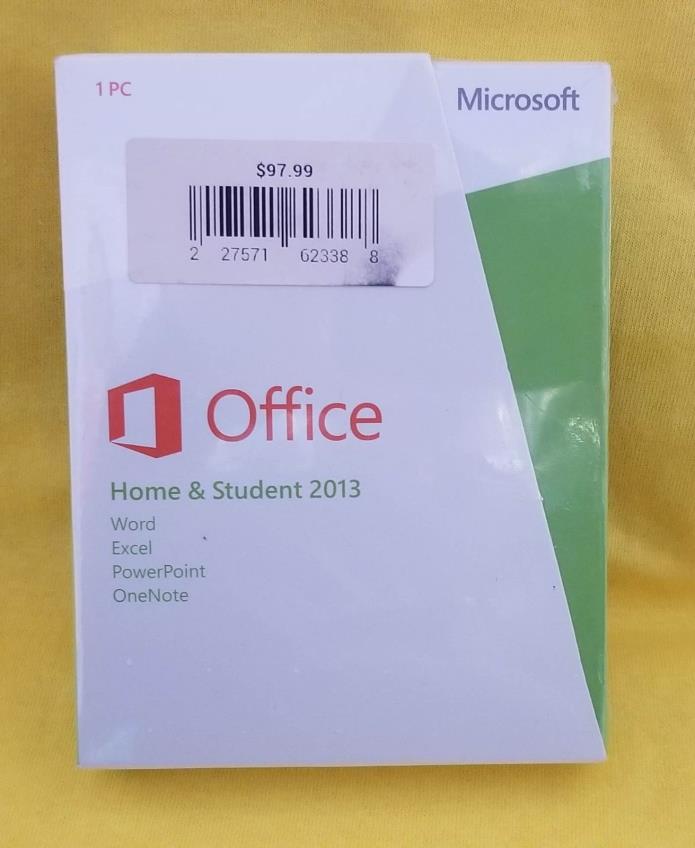 Microsoft Office Home and Student 2013 PKC 79G-03550 For Win10/Win8/Win7