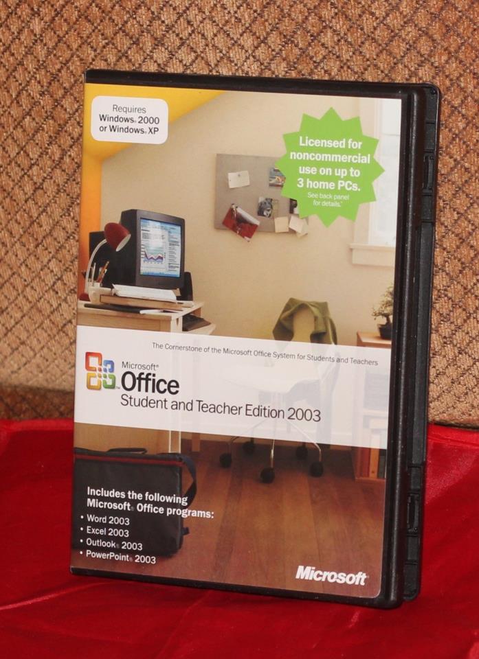 Office Student & Teacher Edition Microsoft 2003 Windows w/ Product Key