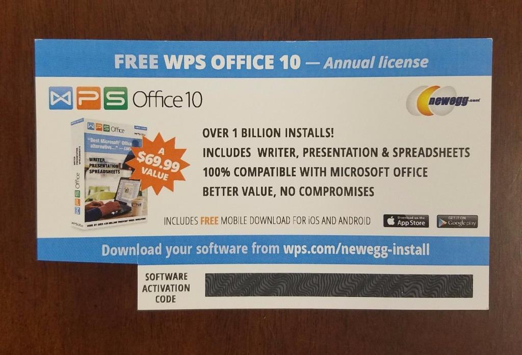 WPS Office 10 1 Year License