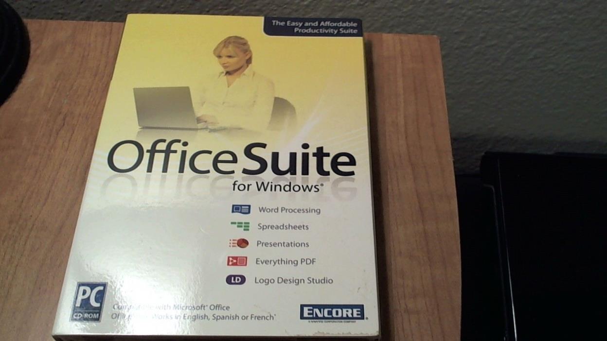 Encore Office Suite for Windows, Word Processing Spreadsheets Logo Design Studio