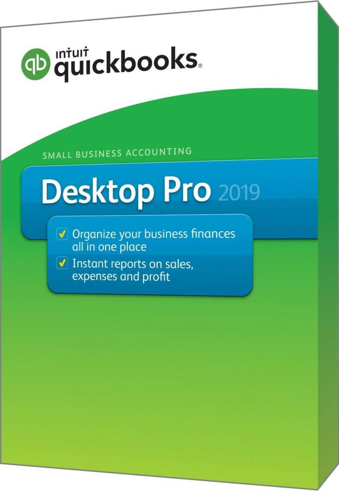 QuickBooks Pro Desktop 2019 1 User From a Certified QuickBooks Solution Provider