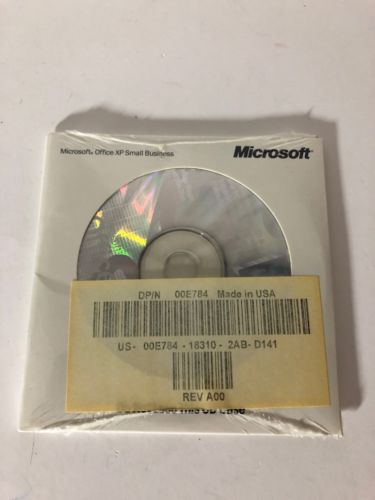 Microsoft Office XP Small Business Version 2002 Disc with Product Key New Sea