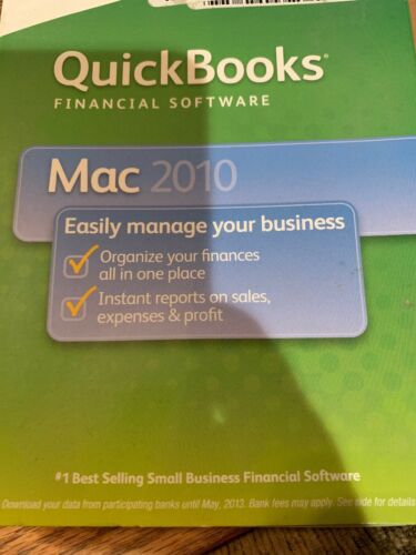 Intuit Quickbooks 2010 for Mac with license and product codes
