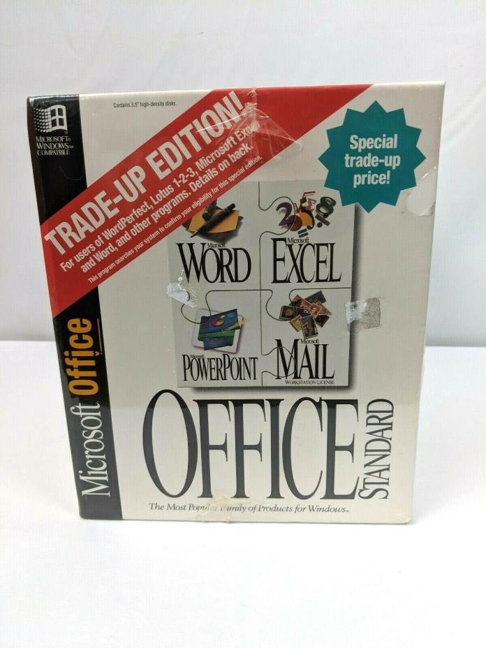 Microsoft Office Standard Trade-up Edition 4.2 1994 Floppy Disks - New Sealed