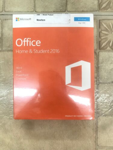 Microsoft Office Home and Student 2016 Windows for 1 PC Sealed English Version