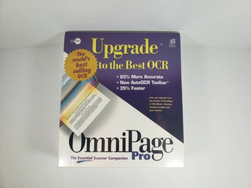 OmniPage Pro Version 6.0 Caere OCR Software For Microsoft Windows New In Box