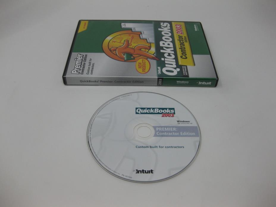 Quick Books 2003 Premier Contractor Edition Windows XP Pro