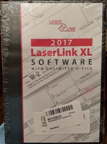 ComplyRight 2017 LaserLink XL (W2 & 1099) Tax Software w/ Unlimited E-file