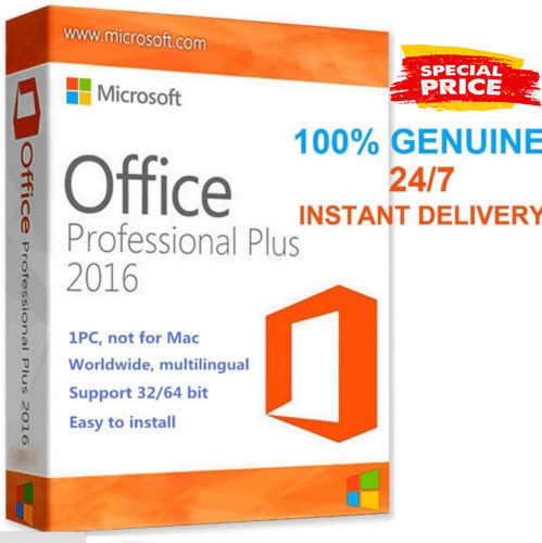 Microsoft Office 2016 Professional Plus ??Product License Key?? For 5PC's 32/64