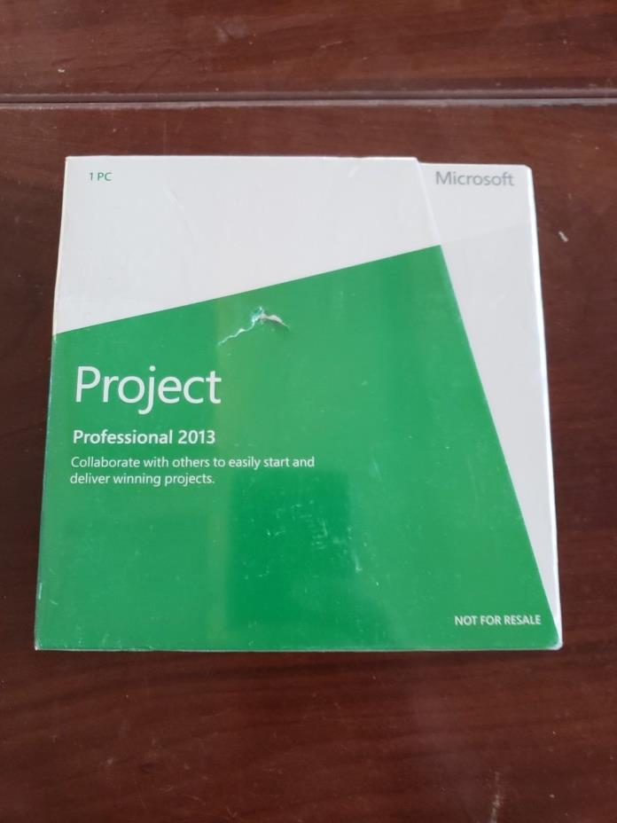 Microsoft Project 2013 Professional WITH DISC 32/64 BIT  NFR