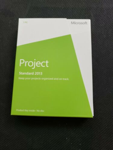 Microsoft Project Standard 2013 Retail Box Key Card